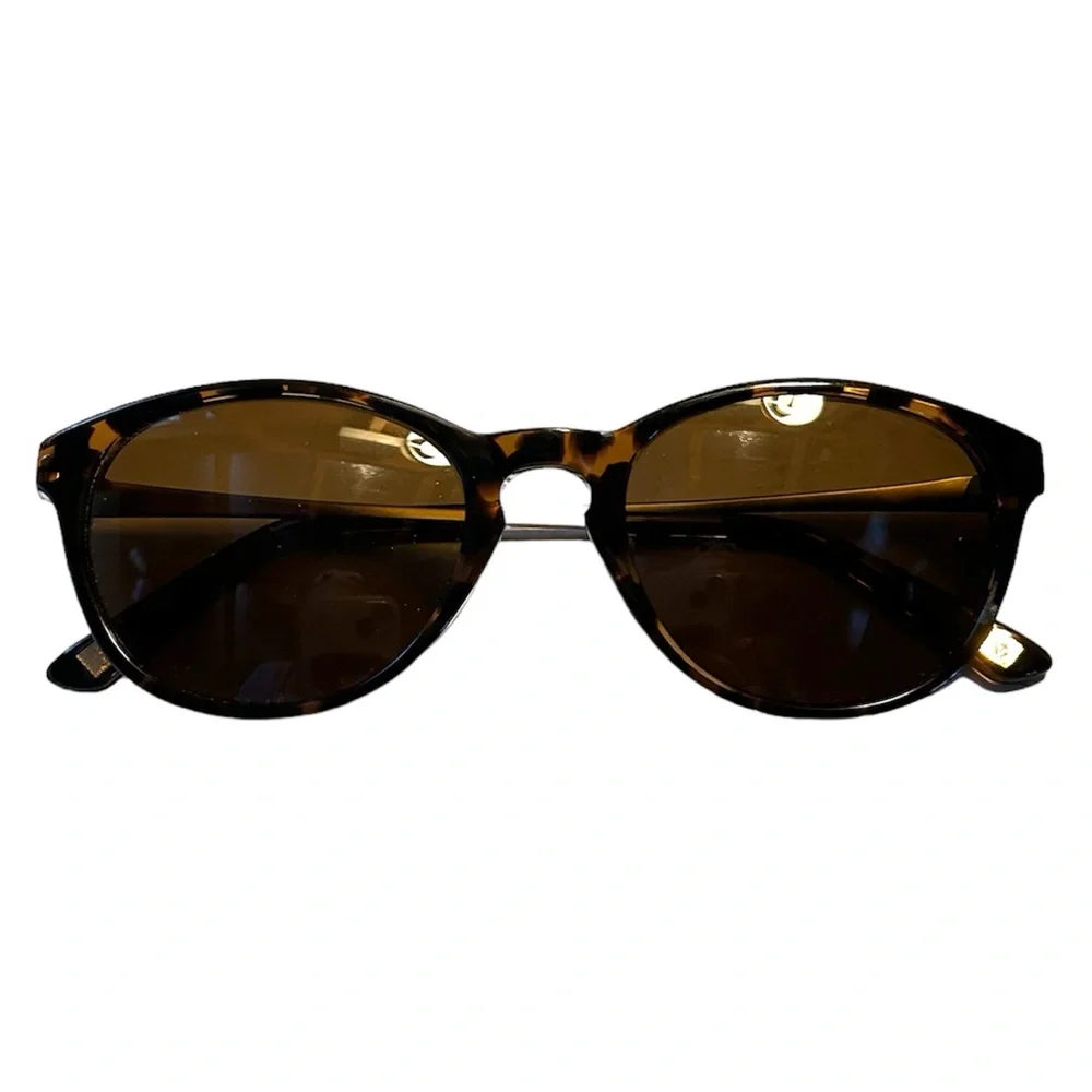 Anne Klein round/cat eye tortoise shell sunglasses